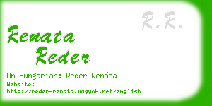 renata reder business card